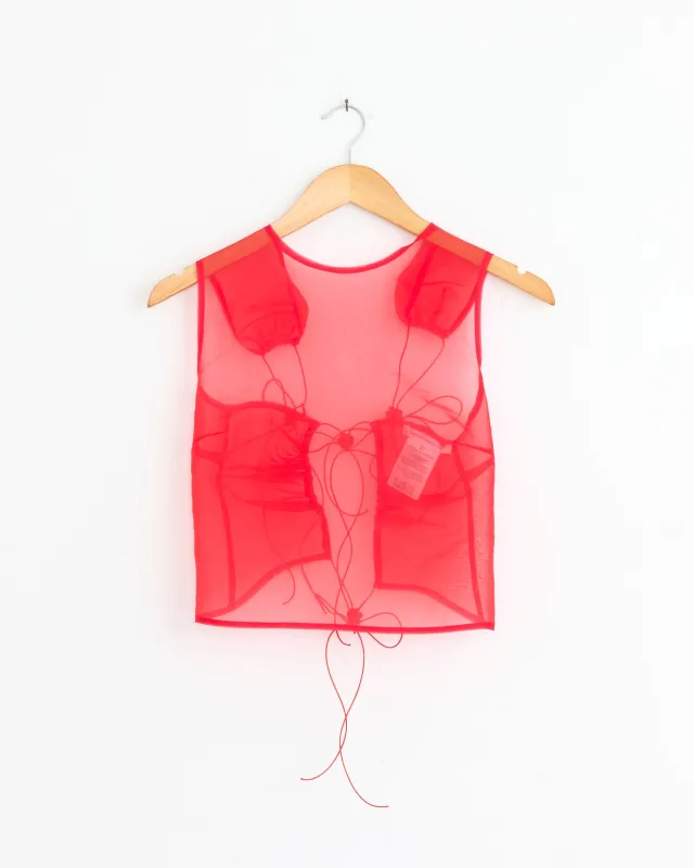 Katia Top in Red Liquid Myrtia made by Cecilie Bahnsen