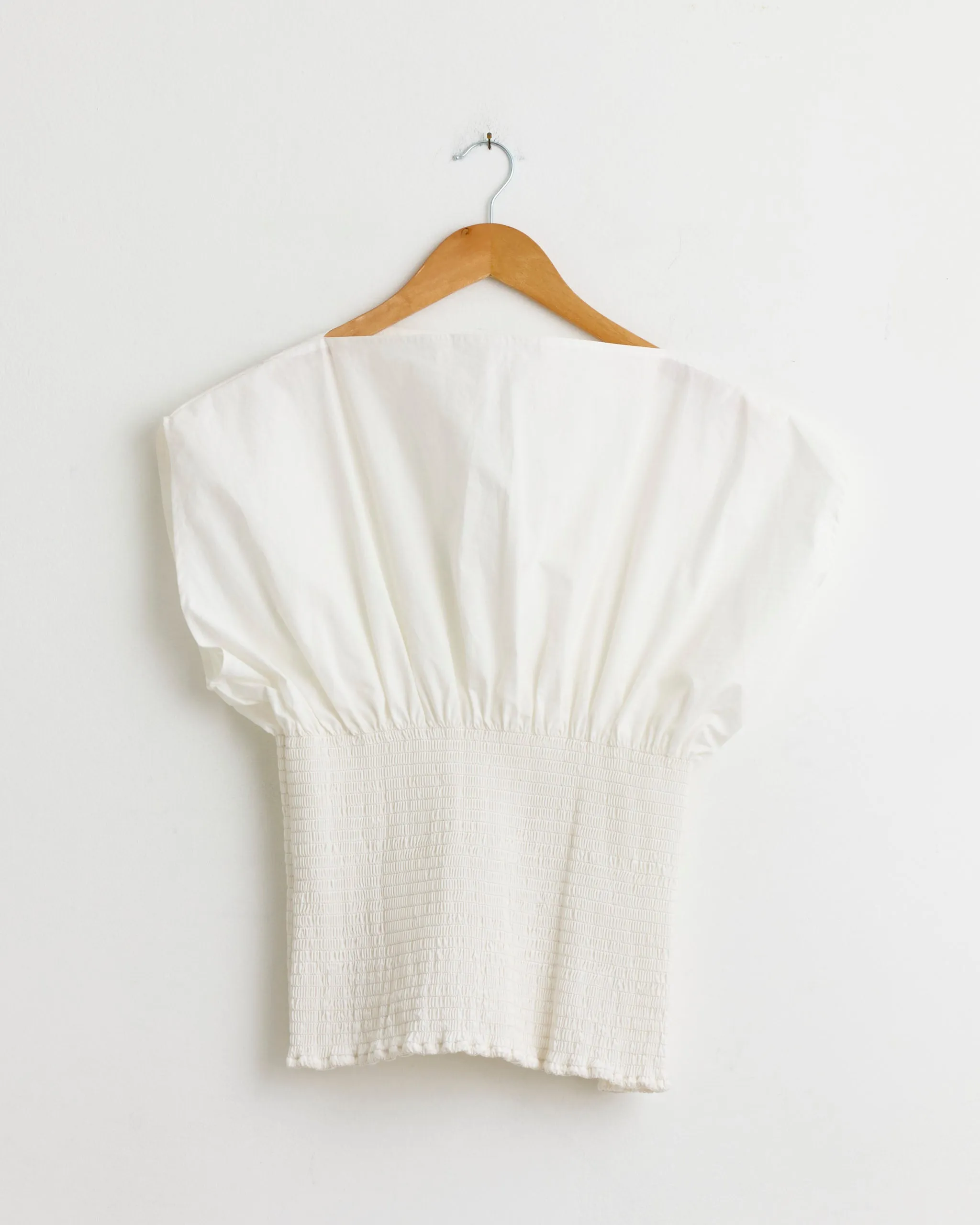 Smocked Sleeveless Top in Chalk sold by Mohawk General Store