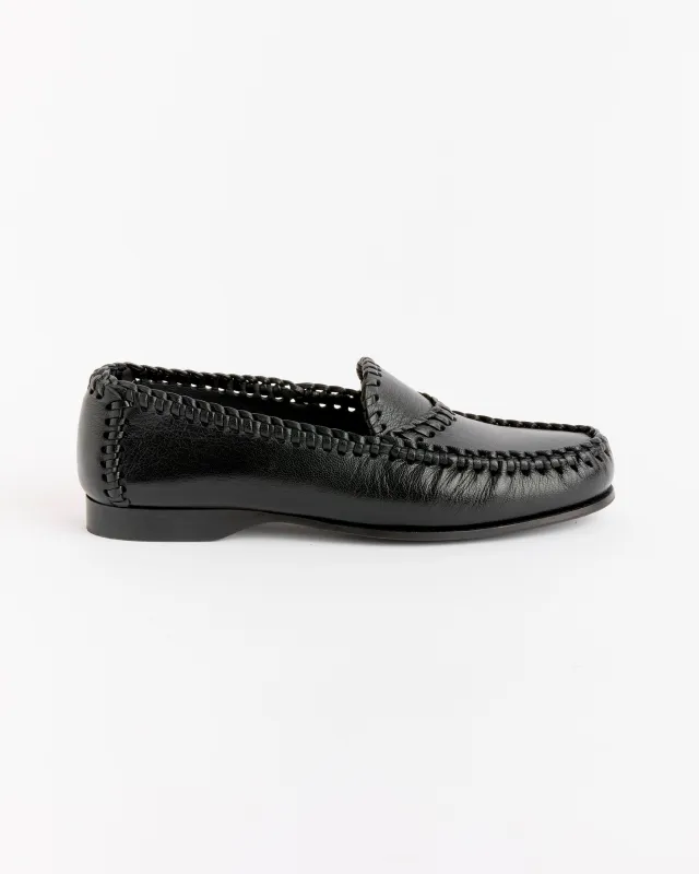 Sastre Supply Shiny Loafer in Black made by Hereu Studio