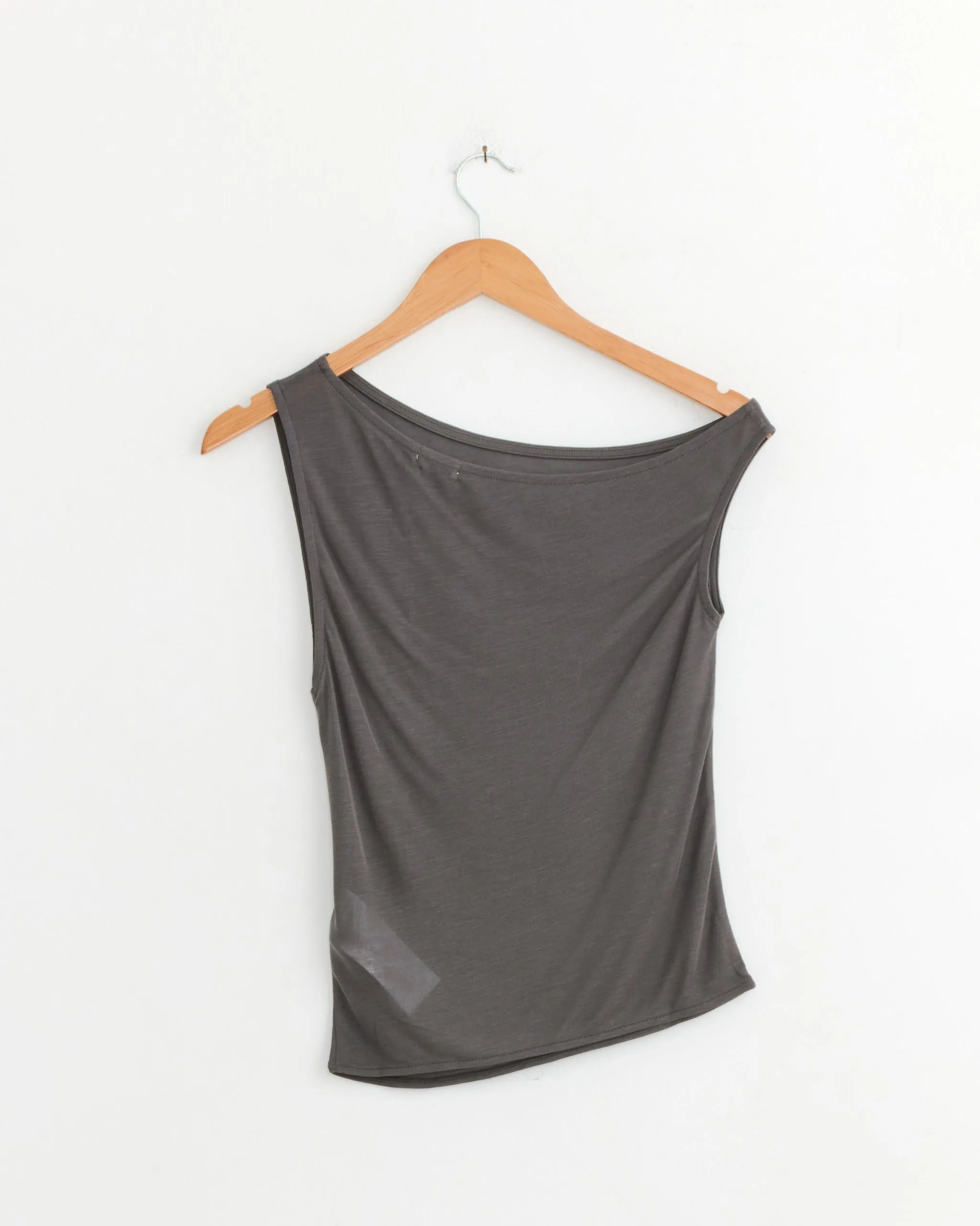 Fine Jersey Asymmetrical Top in Soot sold by Mohawk General Store product image thumbnail 2