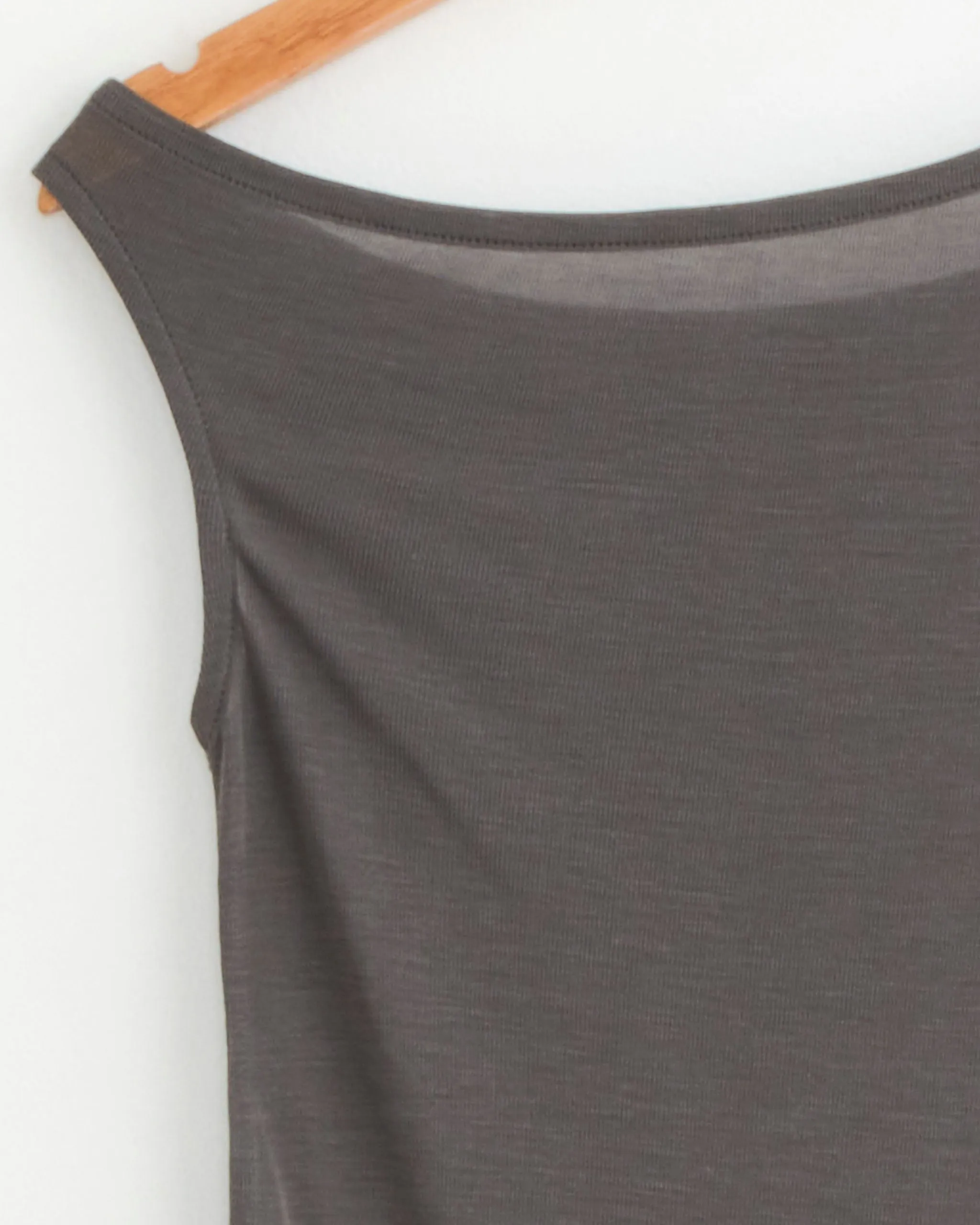 Fine Jersey Asymmetrical Top in Soot sold by Mohawk General Store product image thumbnail 3
