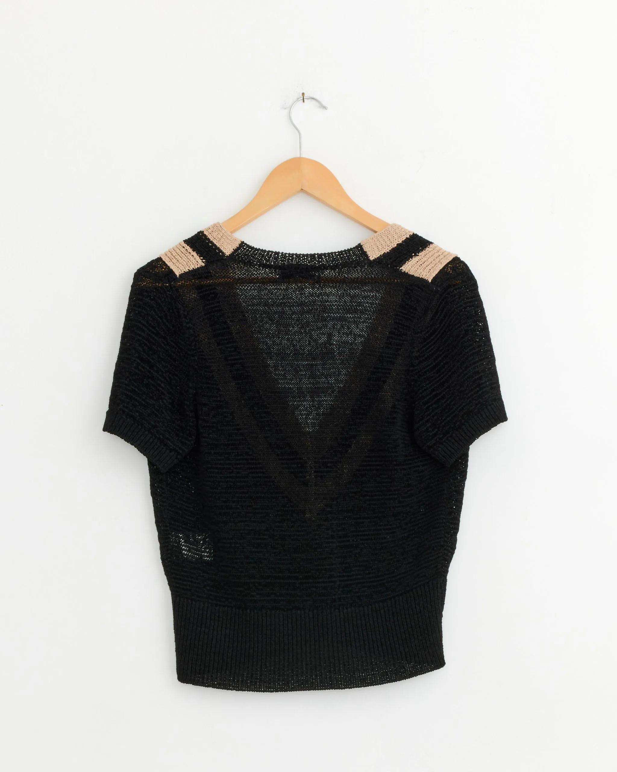 Striped Knitted Sweater in Black sold by Mohawk General Store product image thumbnail 3