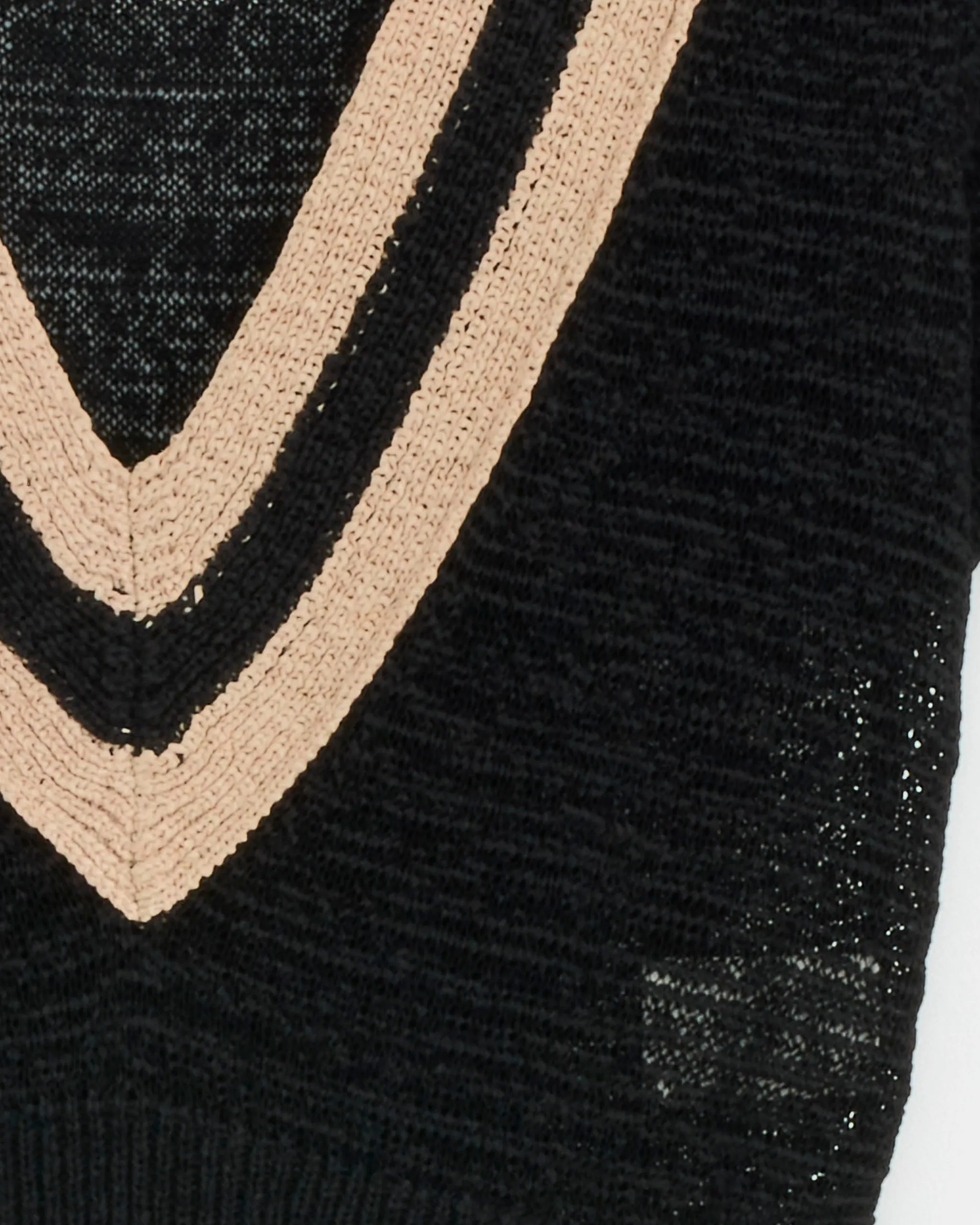 Striped Knitted Sweater in Black sold by Mohawk General Store product image thumbnail 2