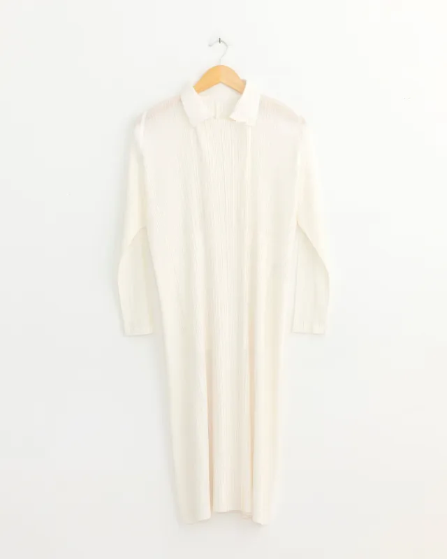 MC Feb Coat in White made by Issey Miyake