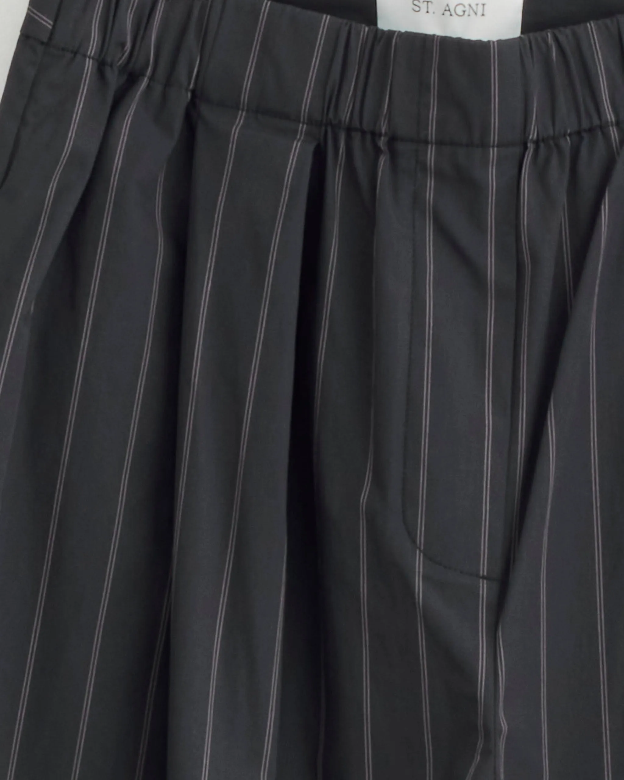 Relaxed Pleat Pant in Ink Stripe sold by Mohawk General Store product image thumbnail 2