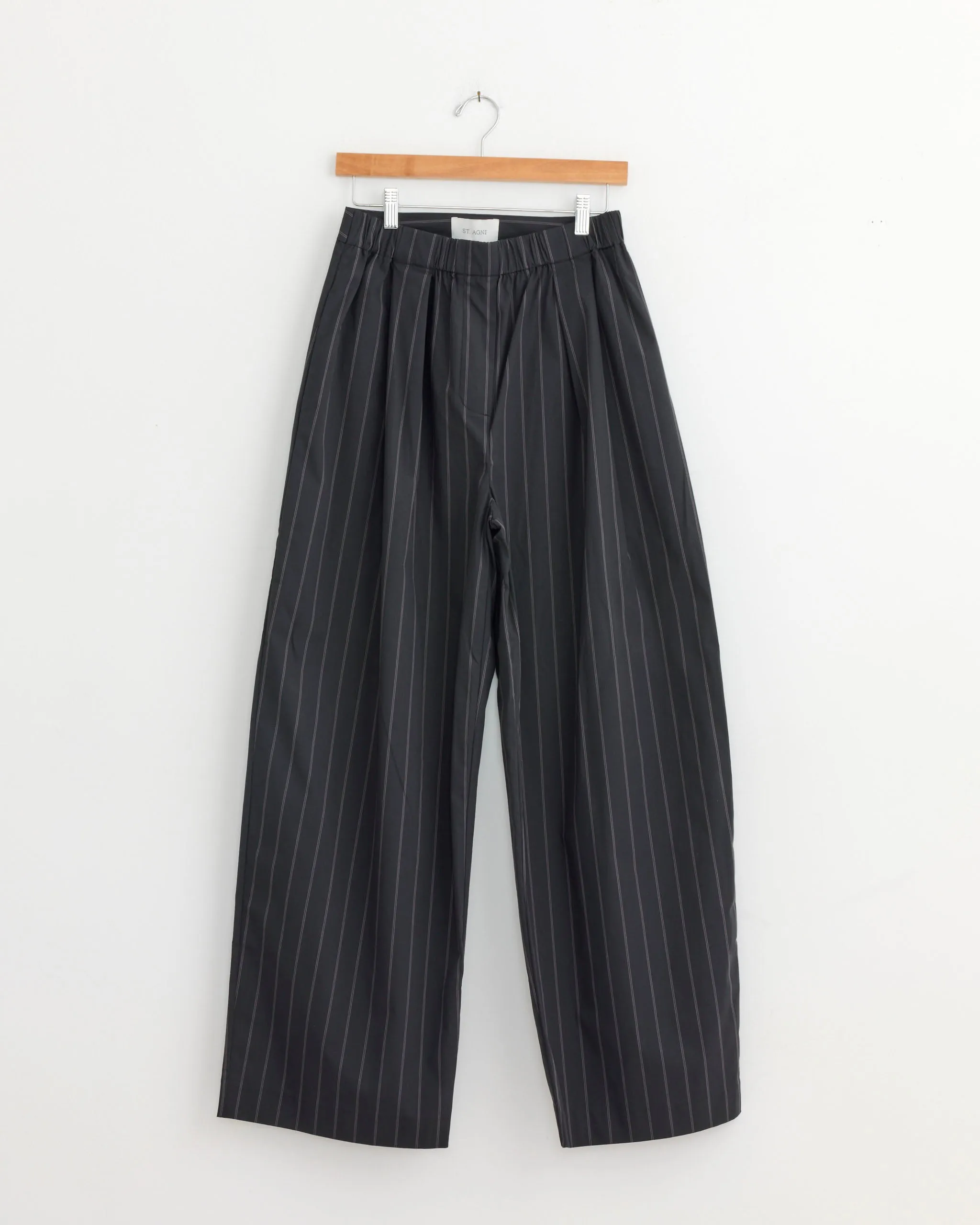 Relaxed Pleat Pant in Ink Stripe sold by Mohawk General Store