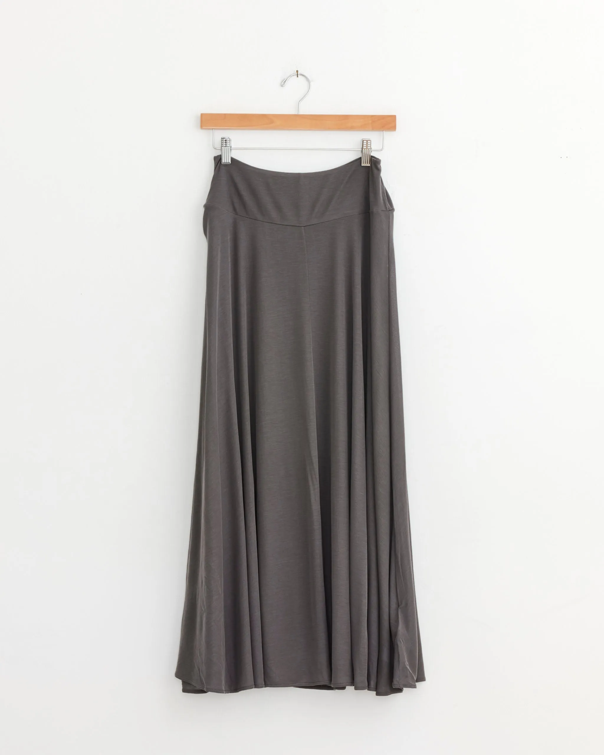 Fluid Jersey Skirt in Soot sold by Mohawk General Store
