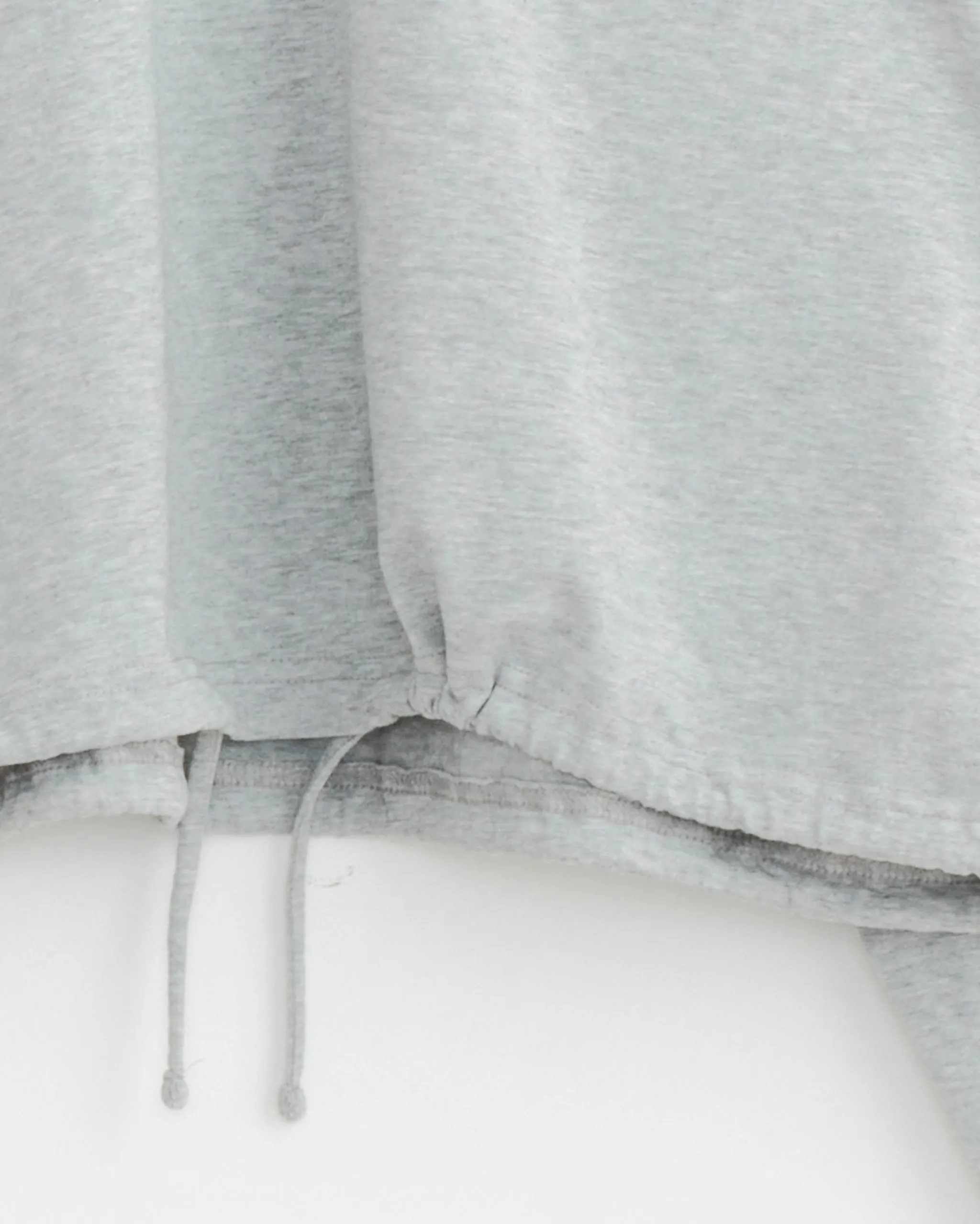 Drawstring Long Sleeve Top in Light Grey Marle sold by Mohawk General Store product image thumbnail 2
