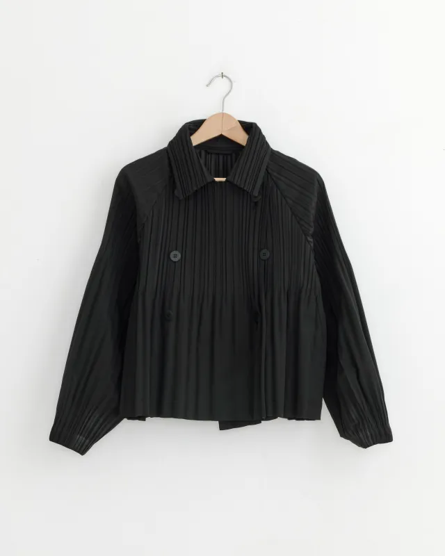 Smooth Coat in Black made by Issey Miyake