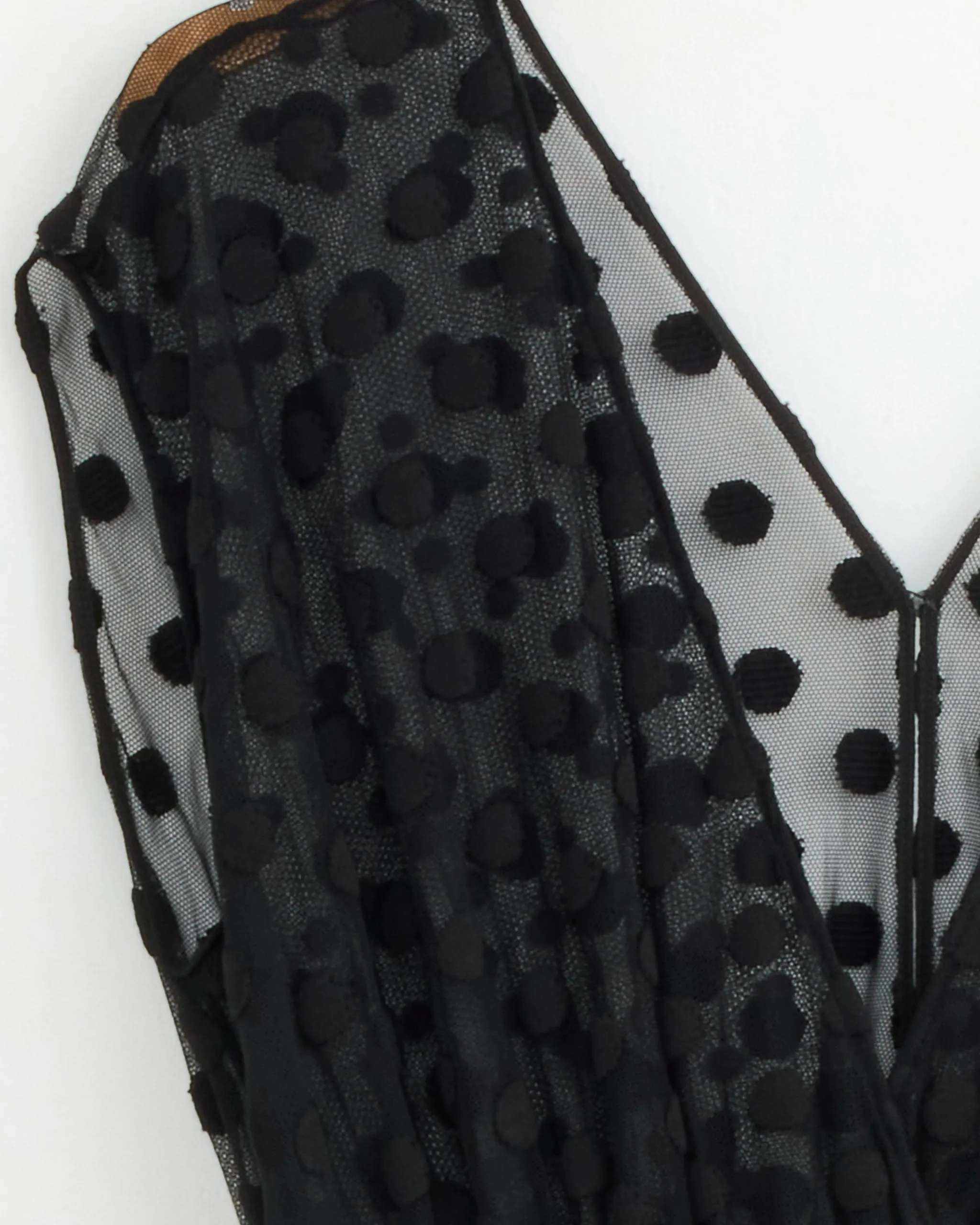 Mesh Ruffle Dress in Black sold by Mohawk General Store product image thumbnail 2