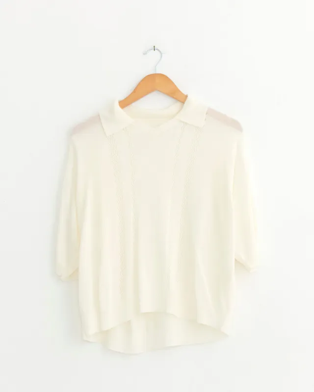 Lace Polo in Garza made by Cordera