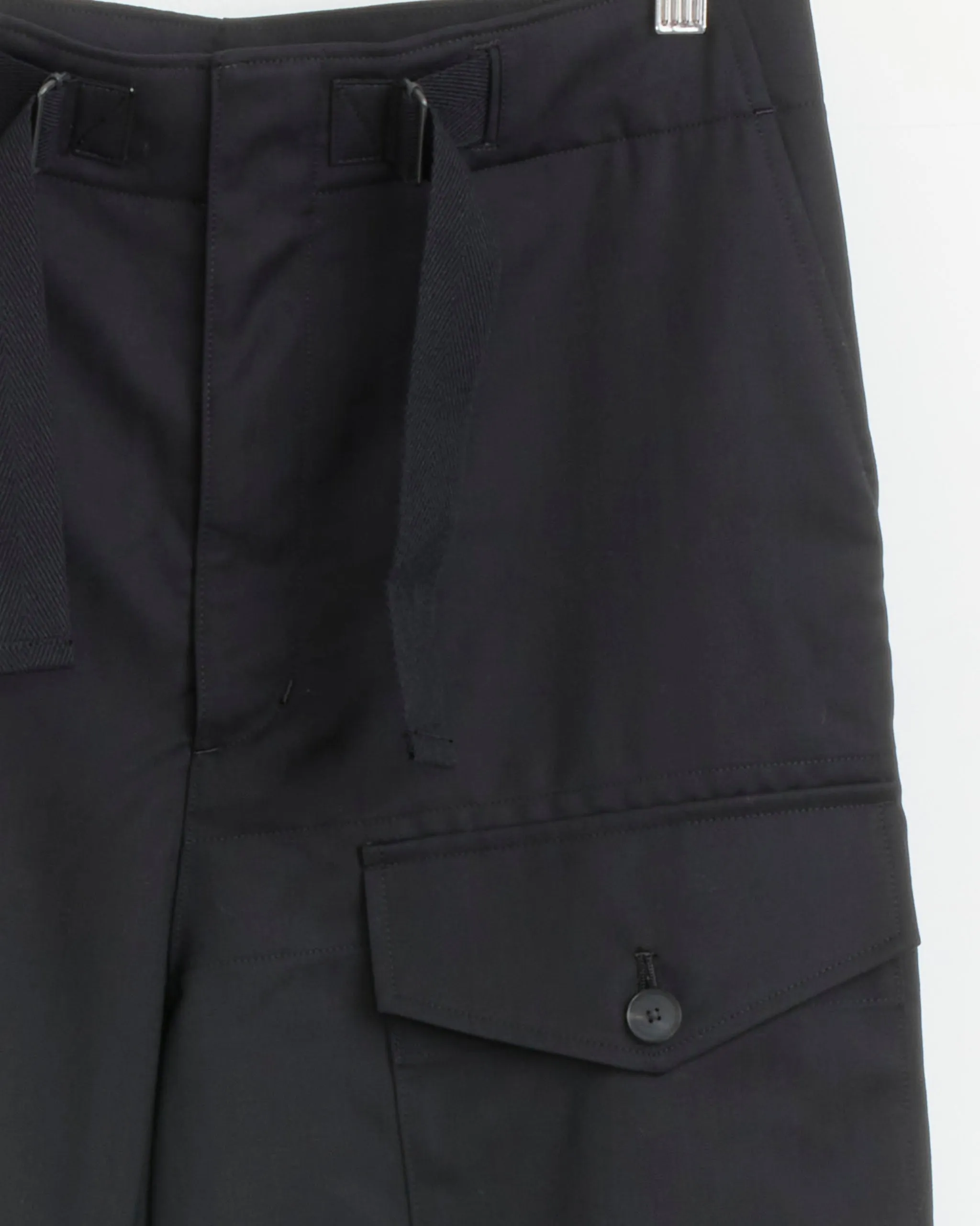 Wool Herringbone Cargo Pant in Black sold by Mohawk General Store product image thumbnail 2