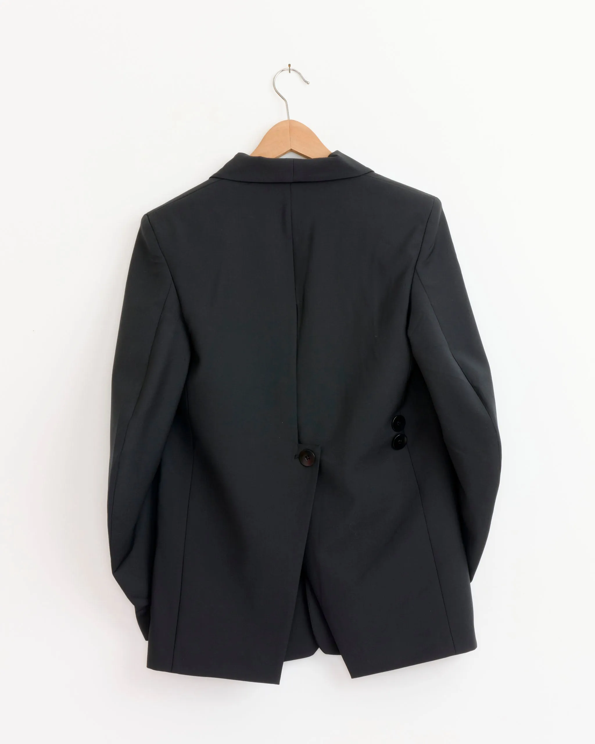 Tropical Wool Sculpted Blazer in Black sold by Mohawk General Store product image thumbnail 3