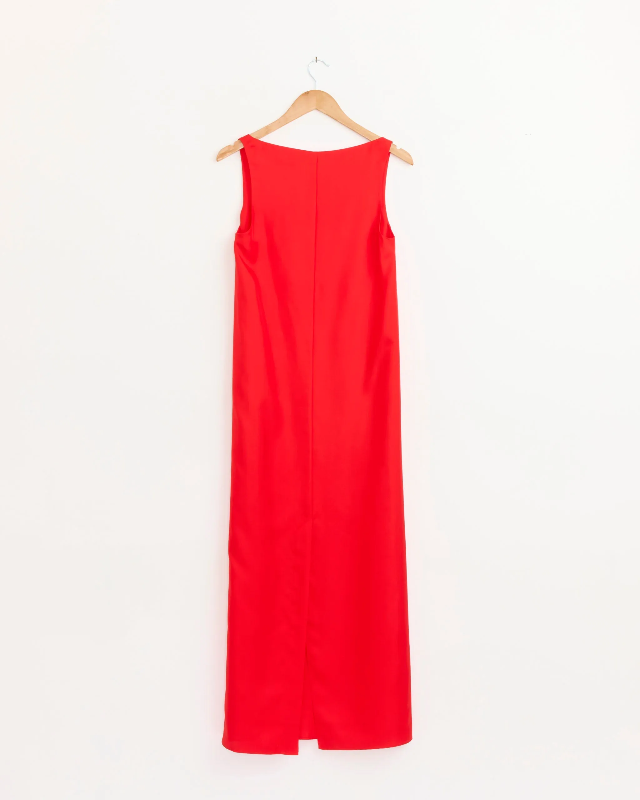 Silk Scoop Neck Dress in Red sold by Mohawk General Store product image thumbnail 3