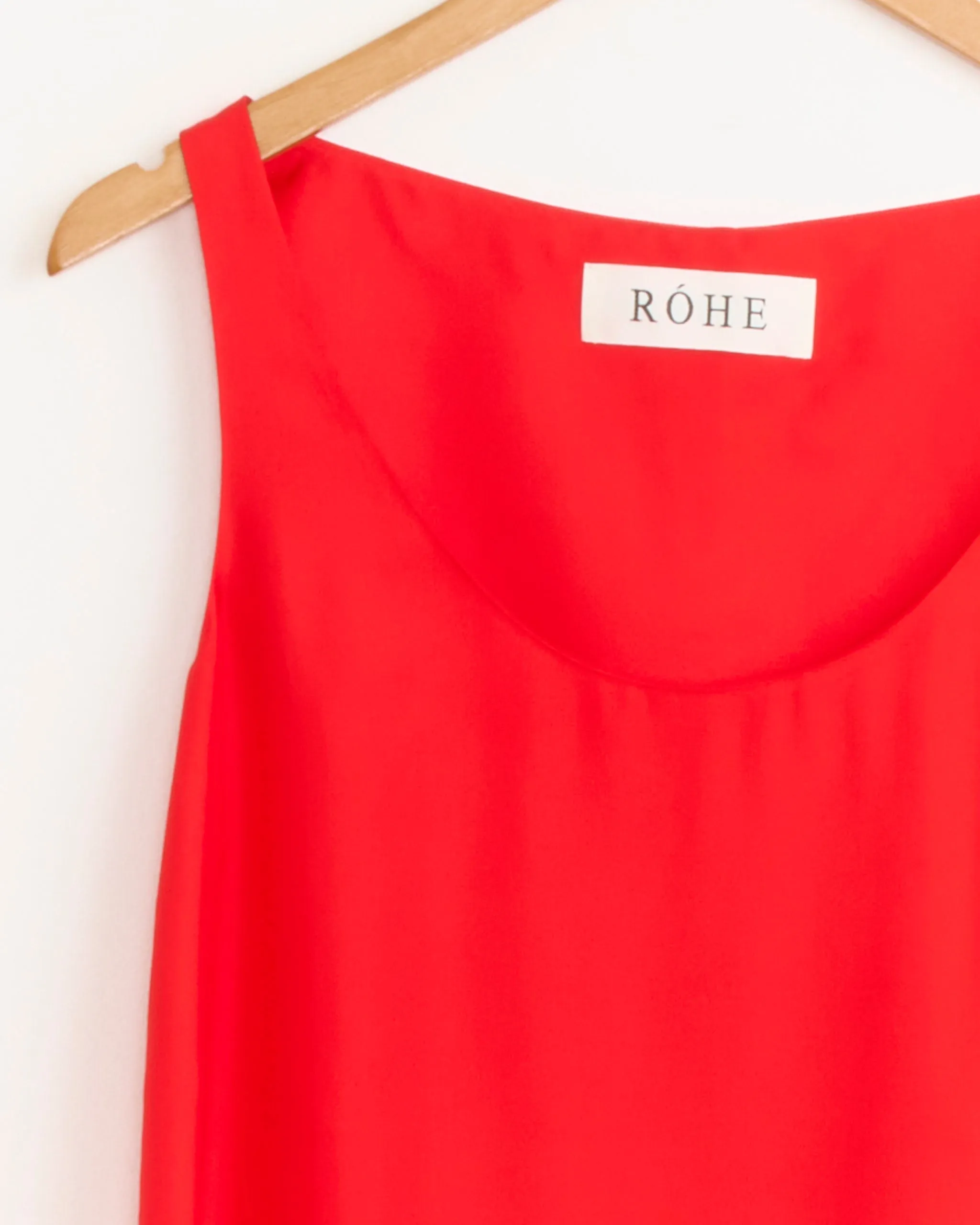 Silk Scoop Neck Dress in Red sold by Mohawk General Store product image thumbnail 2