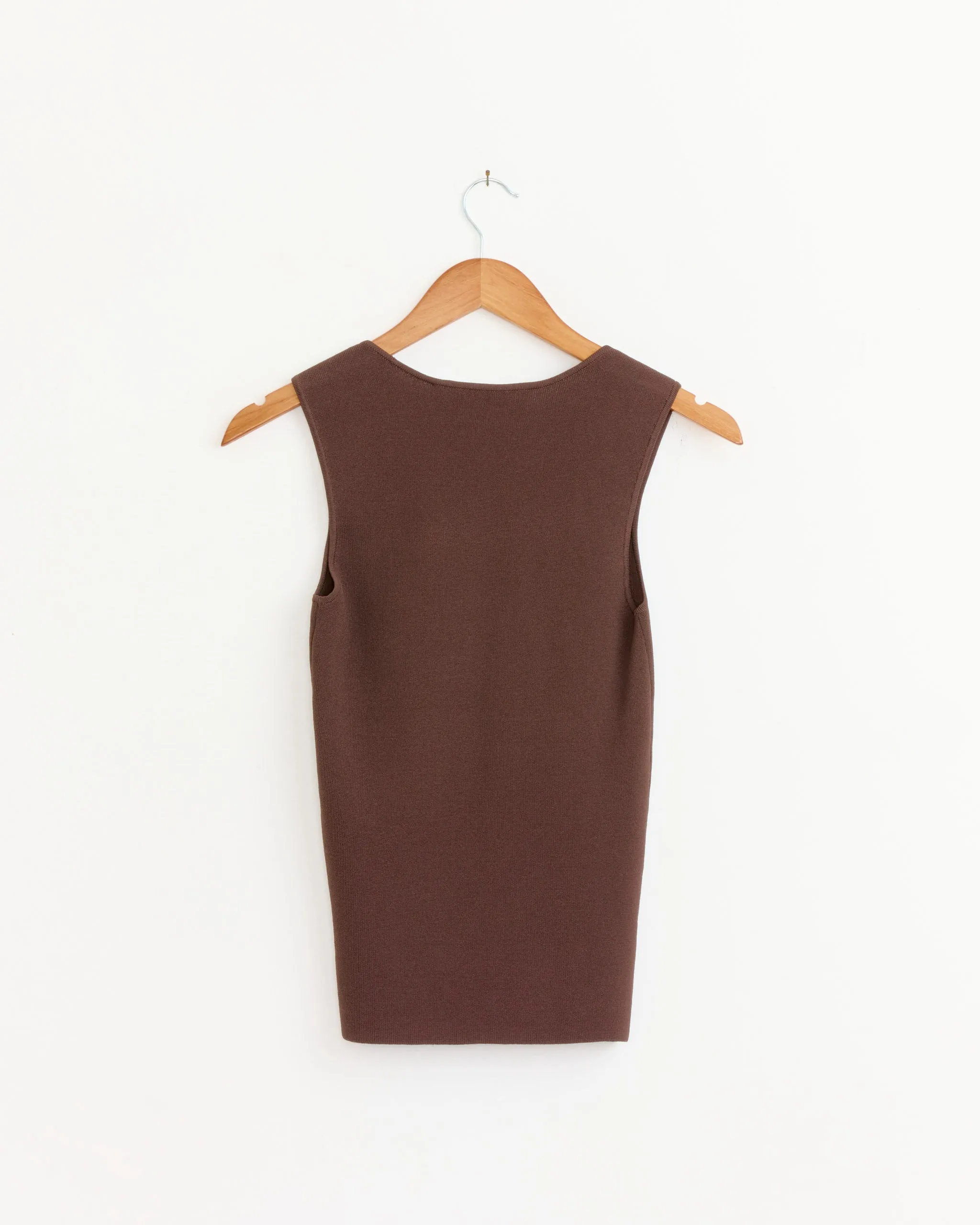 Bustier Shaped Knitted Top in Dark Chocolate sold by Mohawk General Store product image thumbnail 3