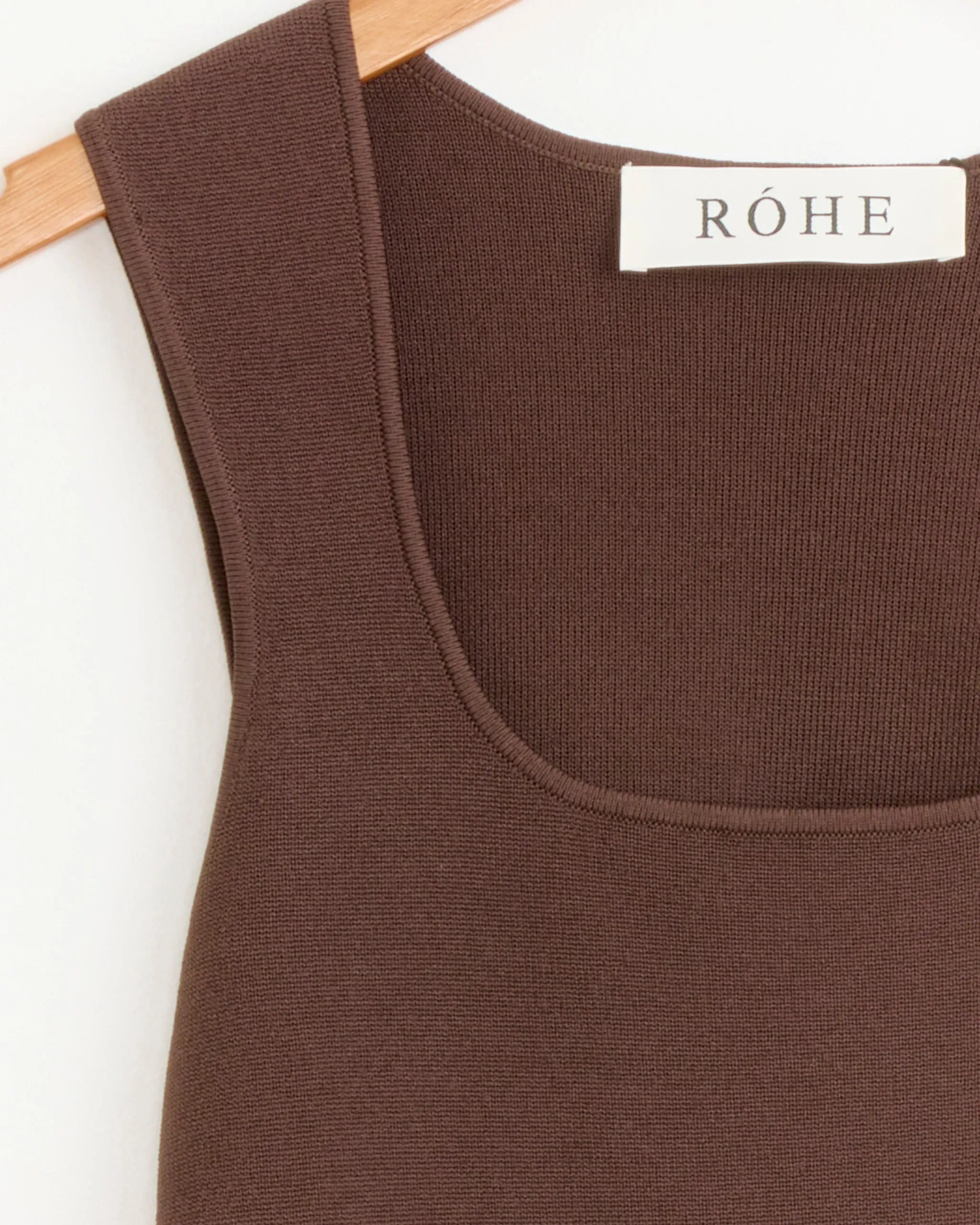 Bustier Shaped Knitted Top in Dark Chocolate sold by Mohawk General Store product image thumbnail 2