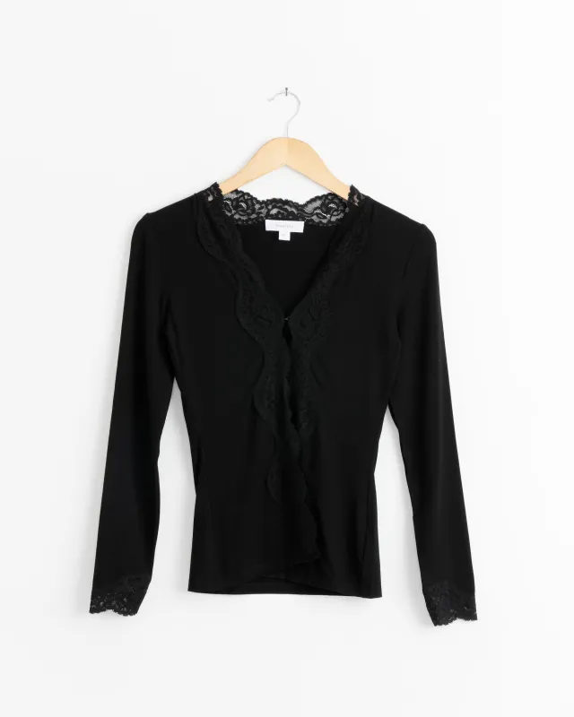 Bruna Blouse in Black made by Beaufille