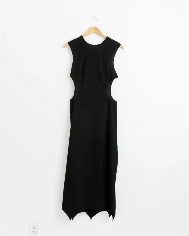 Lattice Dress in Black made by Mohawk General Store