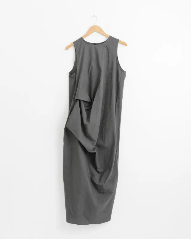 Ripstop Dress in Coal made by Lauren Manoogian