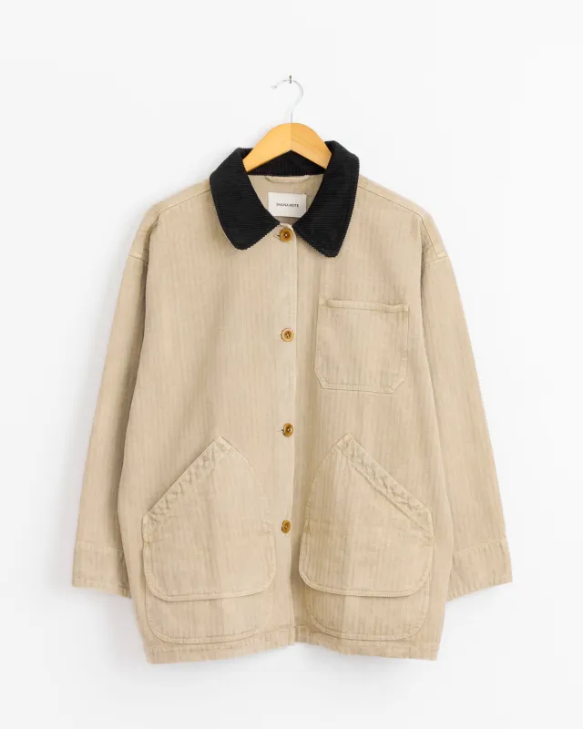 Painter Coat in Ecru made by Shaina Mote