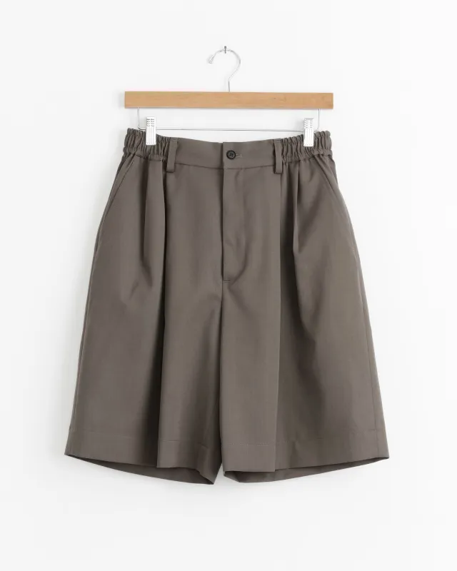 Wide Easy Short in Dark Beige made by ssstein