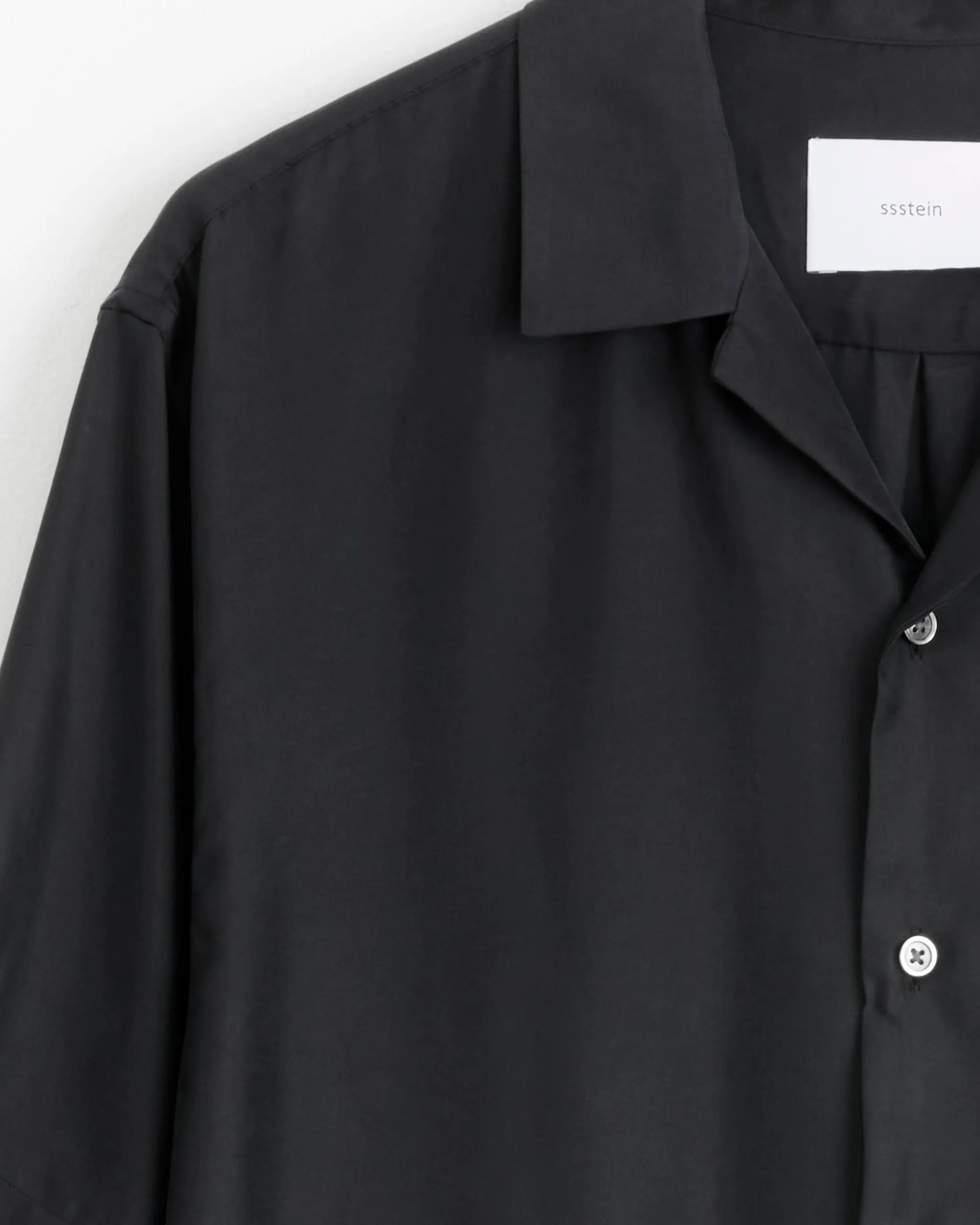 Cupro Twill Oversize Shirt in Black sold by Mohawk General Store product image thumbnail 2