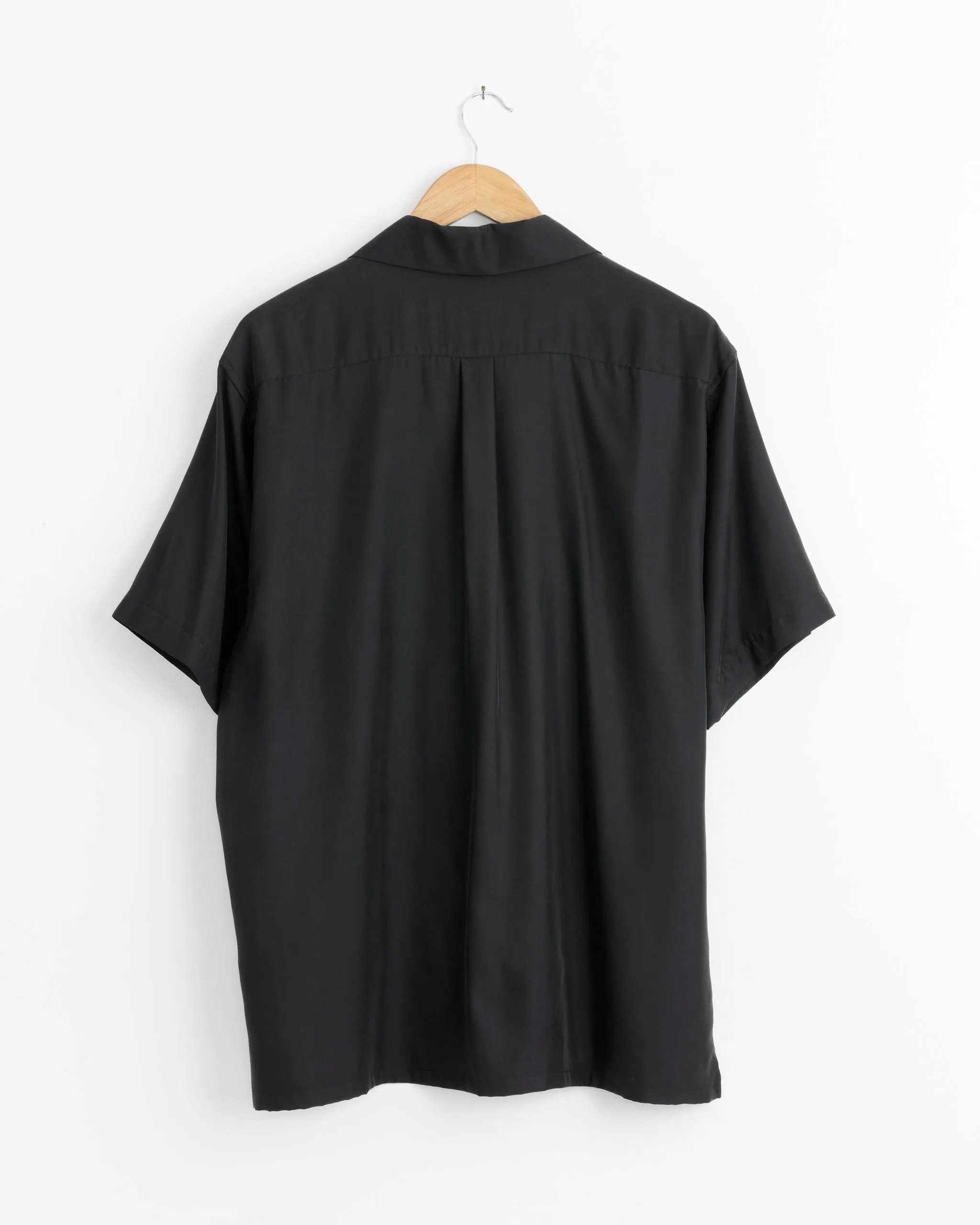 Cupro Twill Oversize Shirt in Black sold by Mohawk General Store product image thumbnail 3