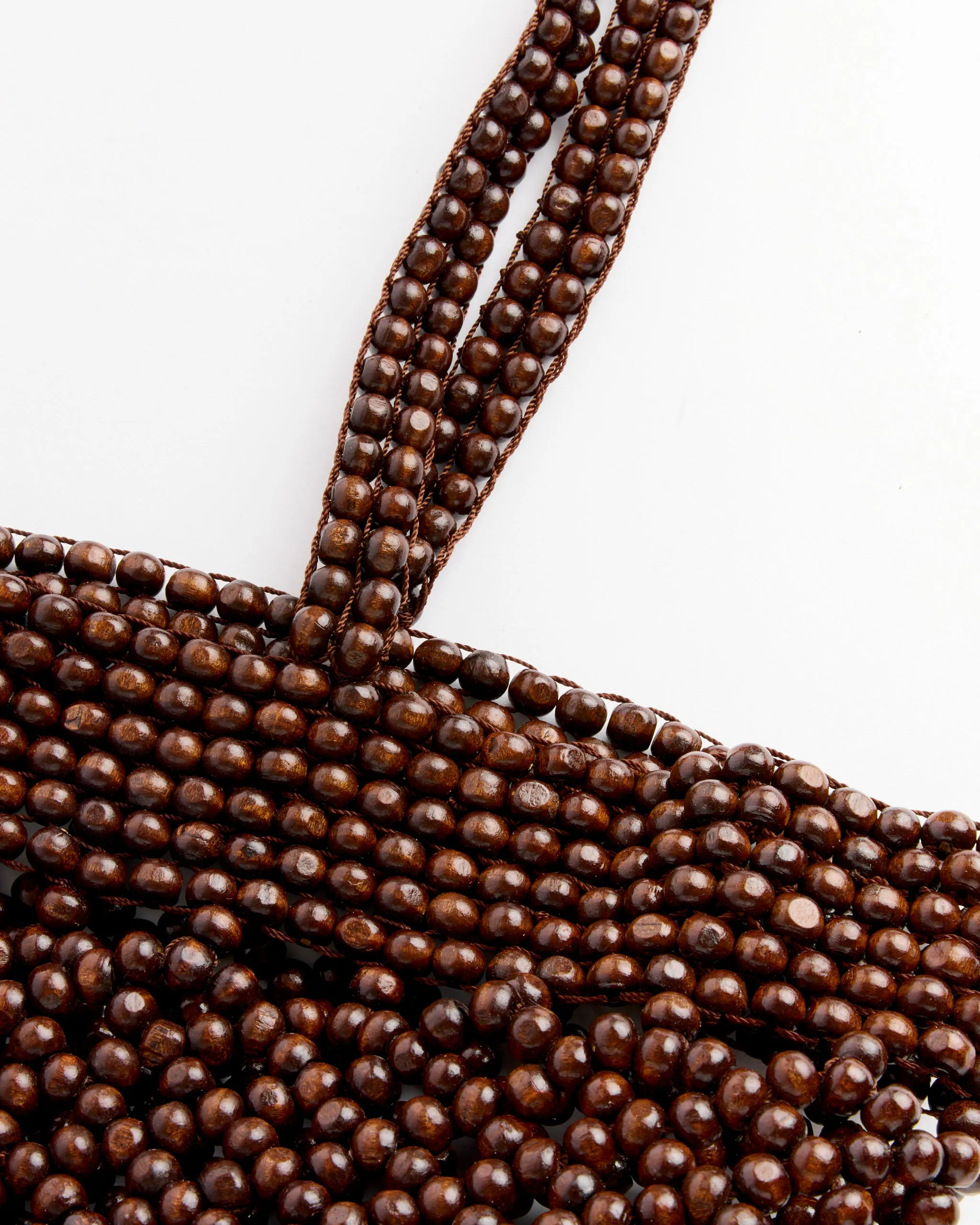 Wooden Beads Mini Bag in Brown sold by Mohawk General Store product image thumbnail 2