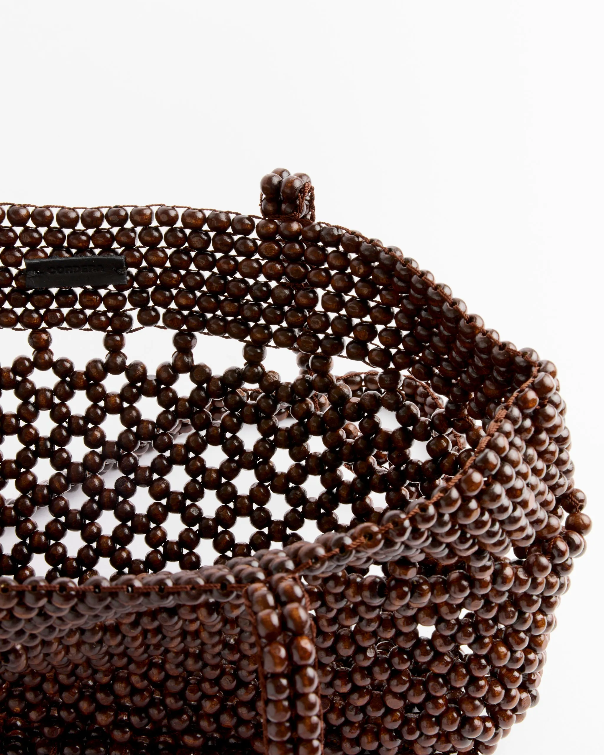 Wooden Beads Mini Bag in Brown sold by Mohawk General Store product image thumbnail 3