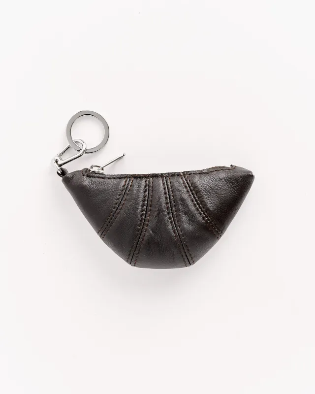 Mini Croissant Keyring in Dark Chocolate made by Lemaire