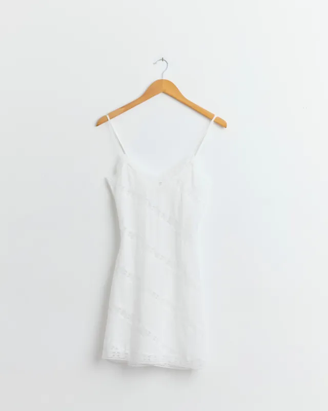 Beatrice Mini Dress in White made by Gimaguas