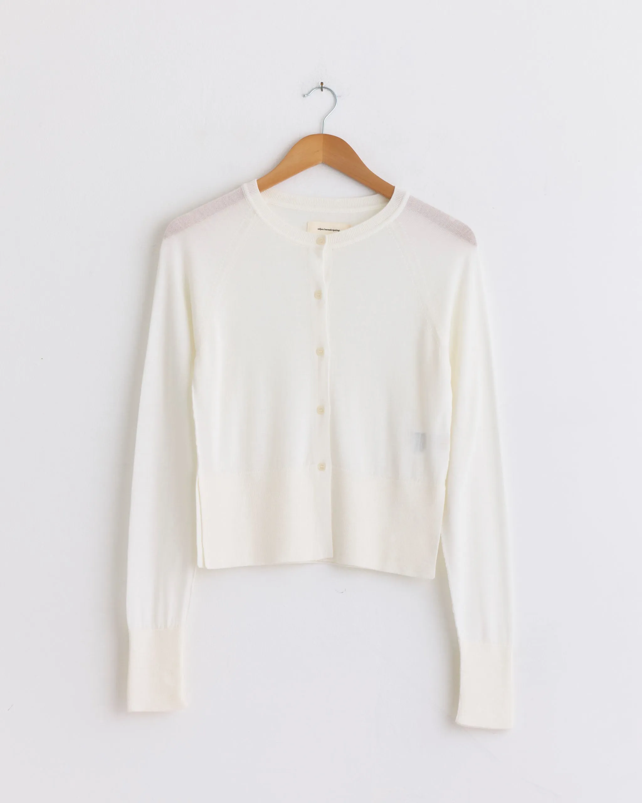 Appointment Cardigan in Ecru sold by Mohawk General Store