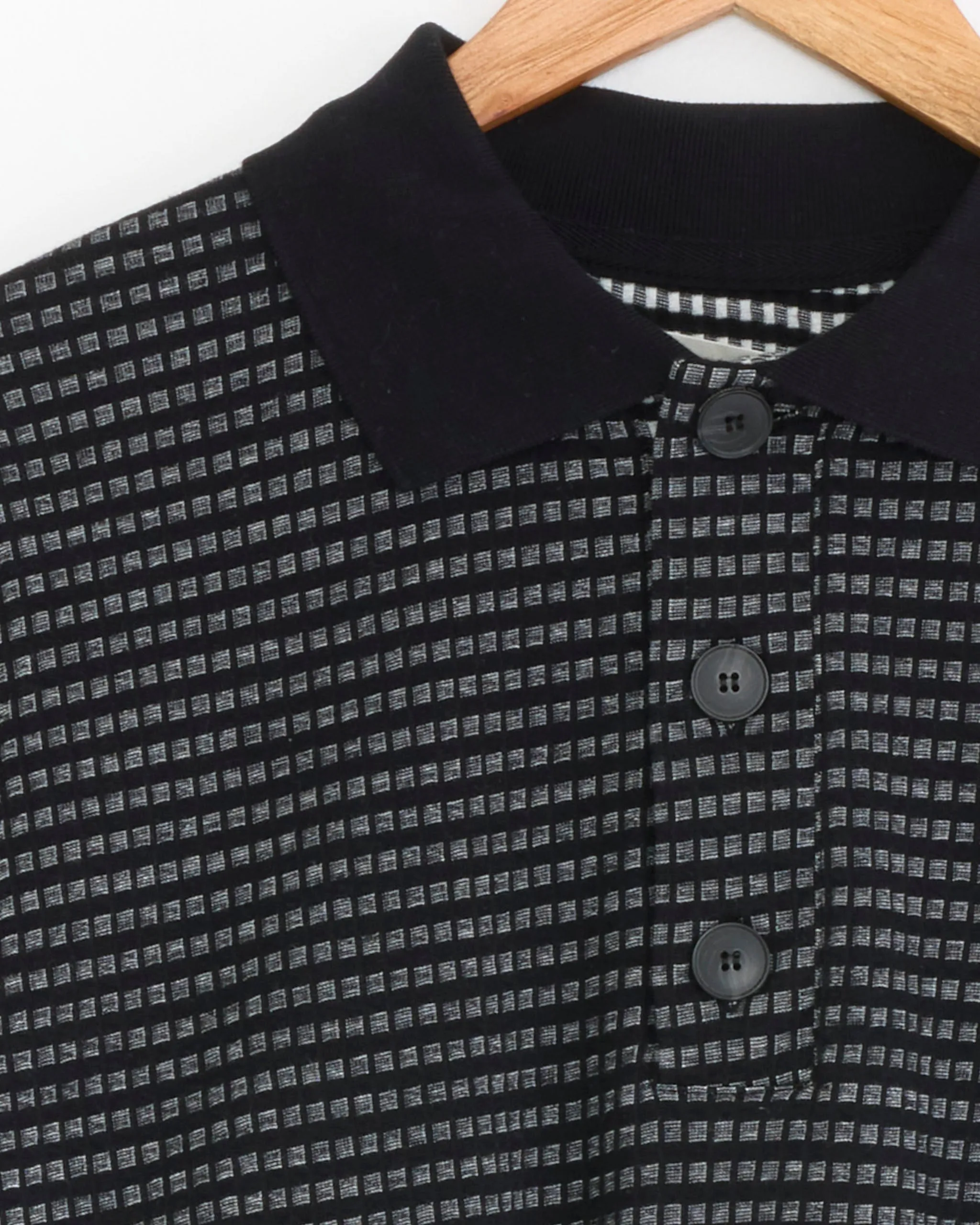 Cropped Polo Top in Black sold by Mohawk General Store product image thumbnail 2