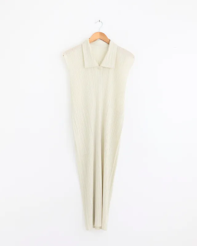 MC May Dress in Ivory made by Issey Miyake