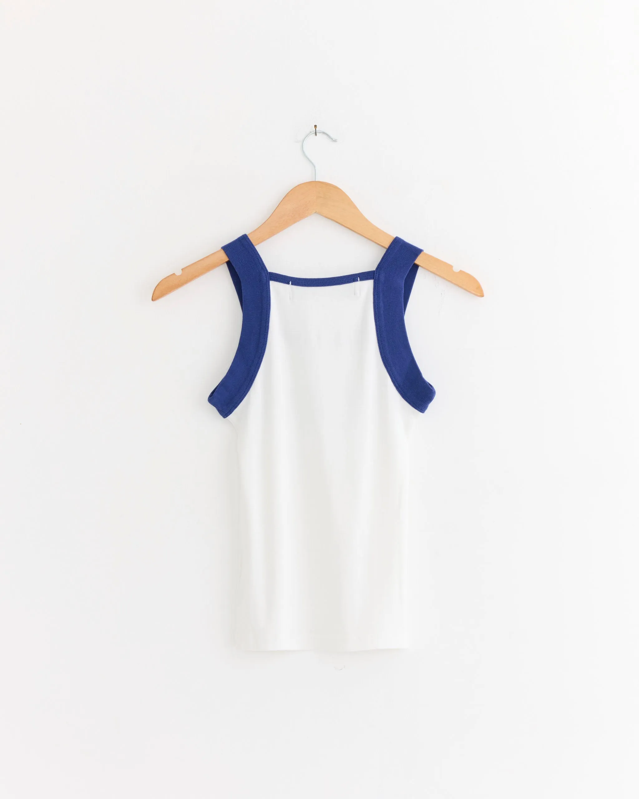 Greece Tank Top in White/Blue sold by Mohawk General Store product image thumbnail 3
