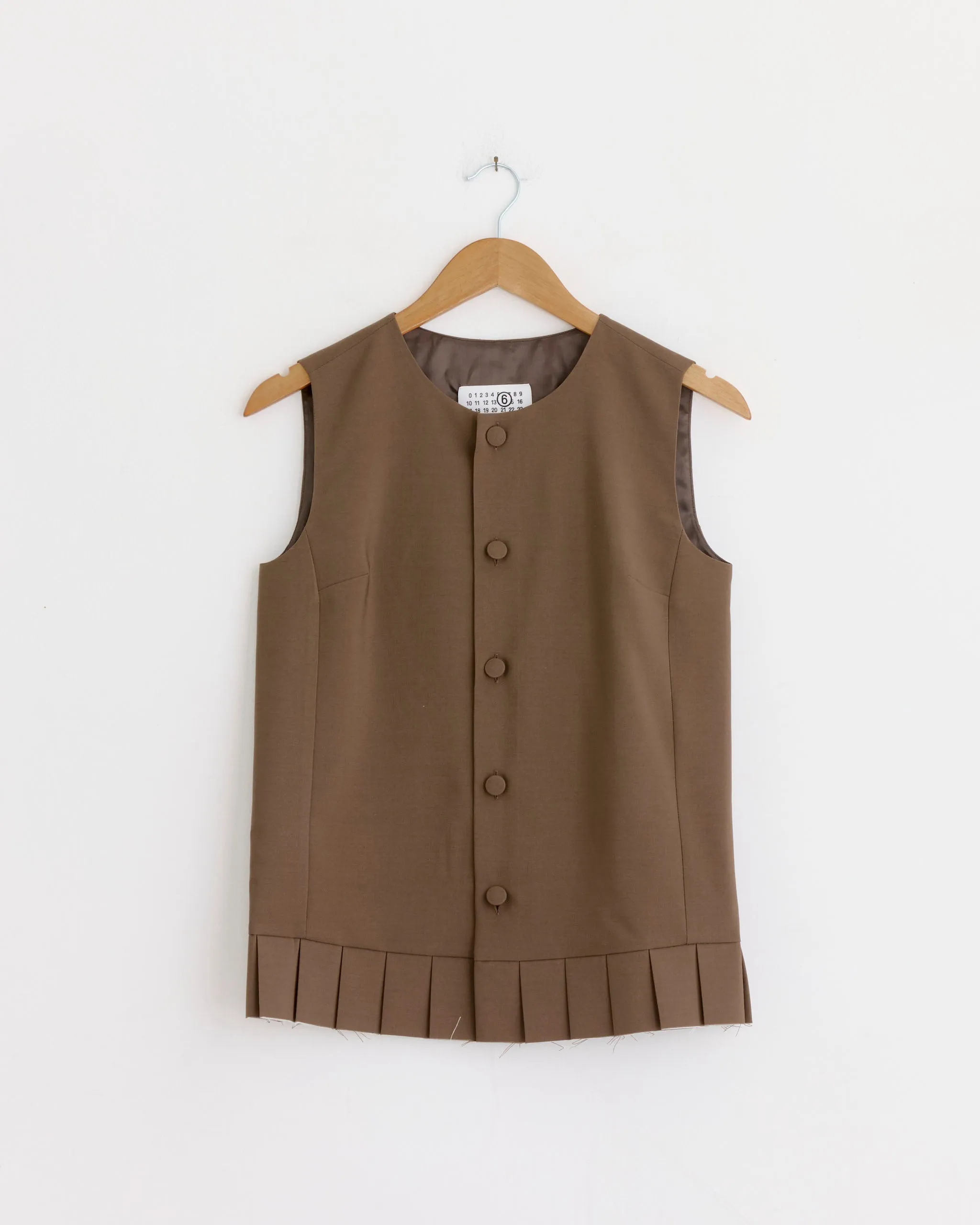 Pleated Sleeveless Top in Brown sold by Mohawk General Store