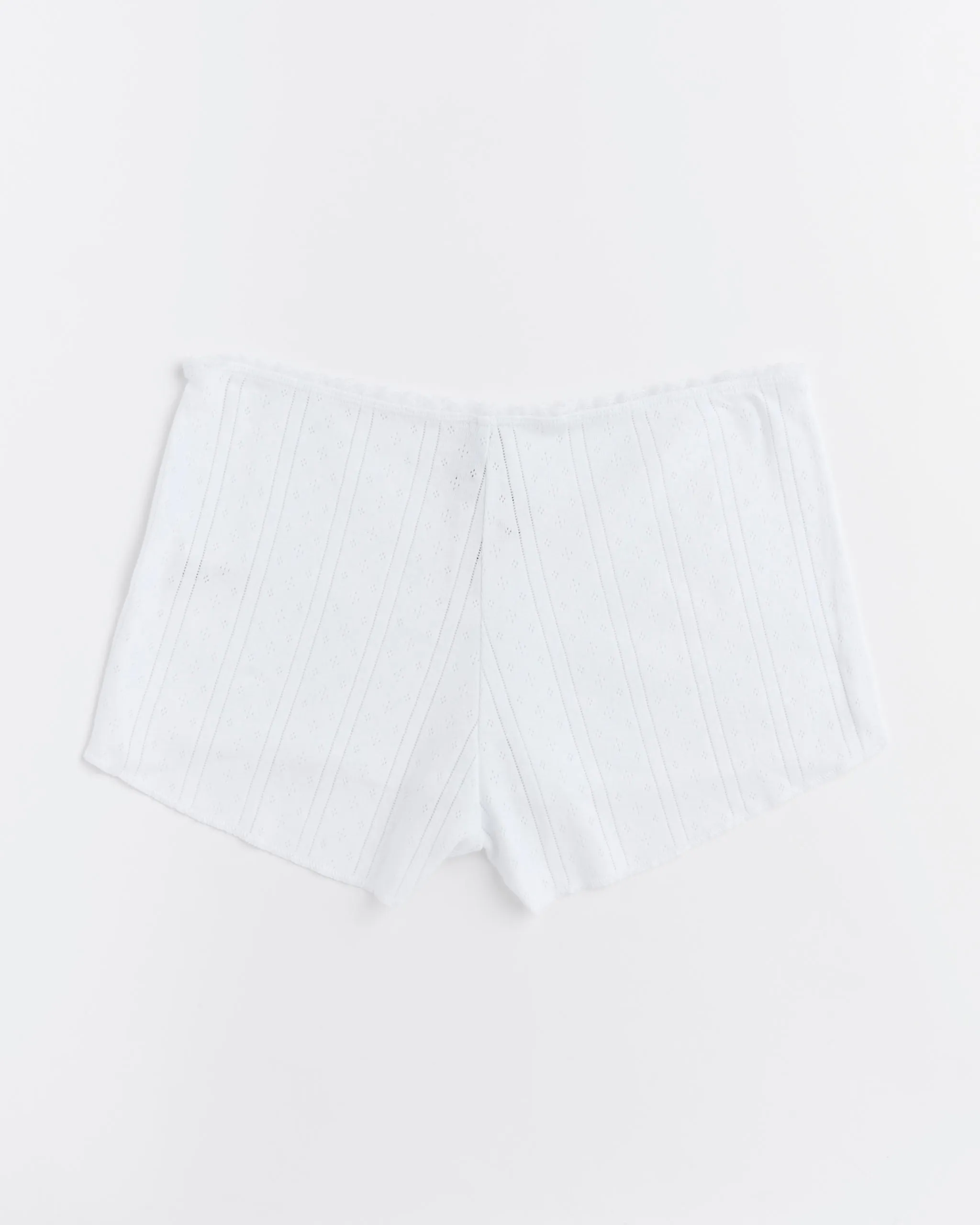 The Teeny Tiny Short in Pointelle White sold by Mohawk General Store product image thumbnail 3