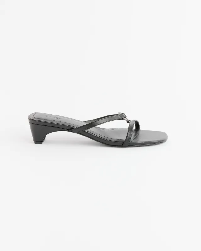 Multi Strap Heel in Black made by St. Agni