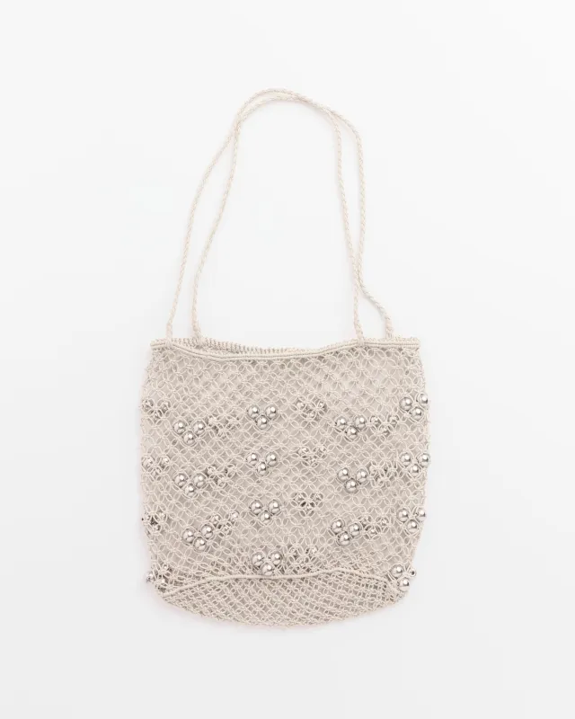 Mini Web Bag in Silver made by Rachel Comey