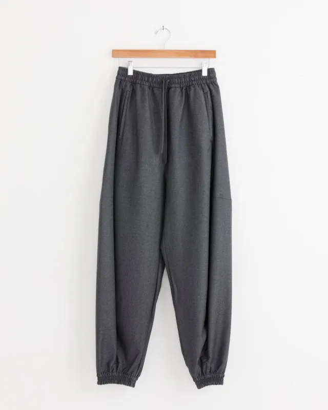 Balloon Track Pant in Dark Grey Melange made by Rohe