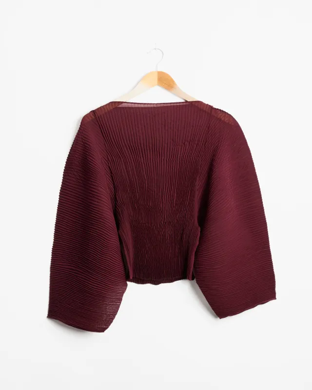 Rana Top in Monochroms Burgundy made by Julia Heuer
