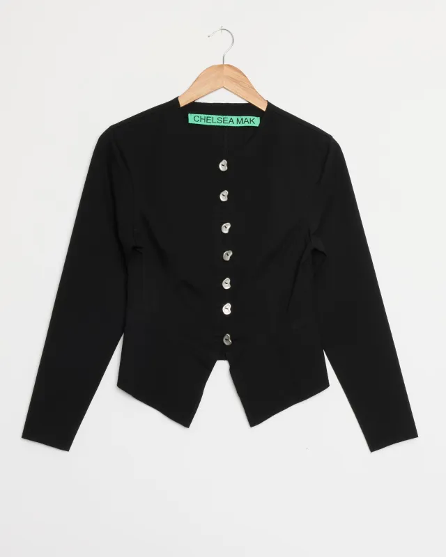 Demi Jacket in Ink made by CHELSEA MAK