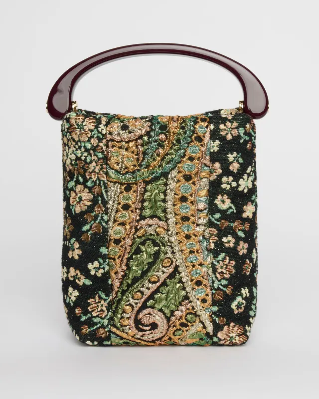 Embellished Bag in Brown made by Dries Van Noten