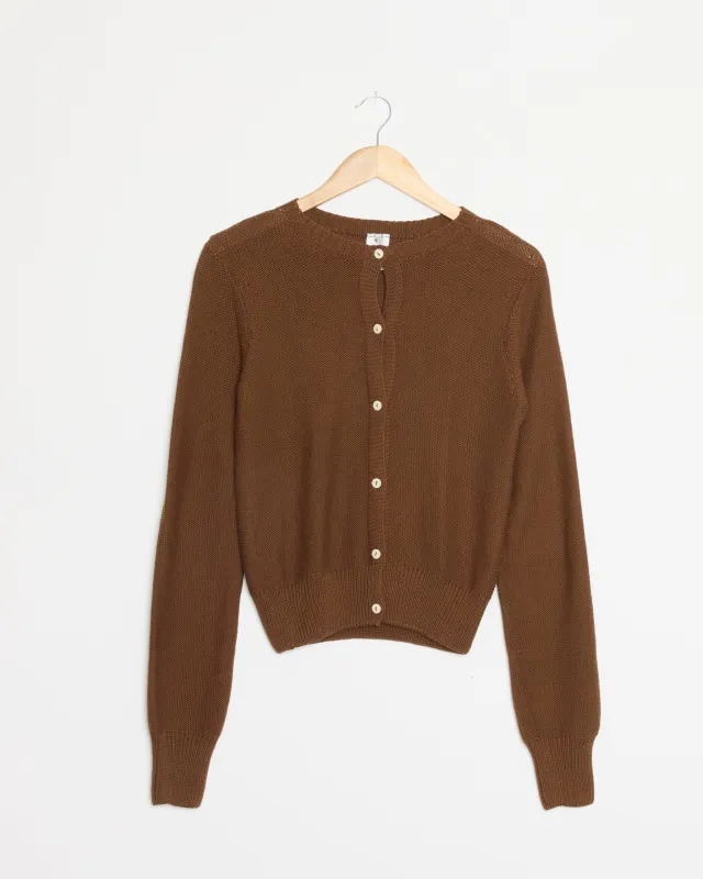 Tier Cardigan in Nocciola Brown made by Baserange