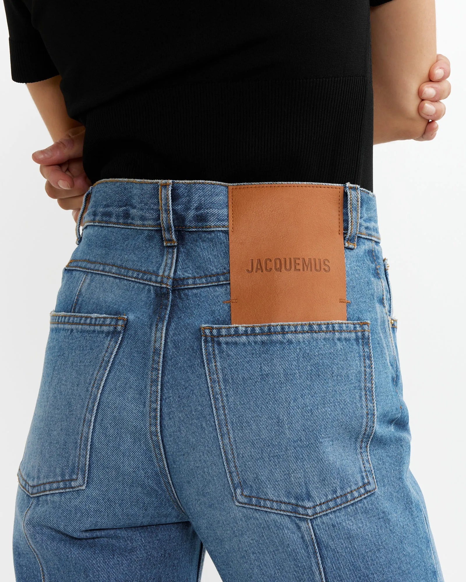 Le De-Nimes Court Jean in Blue/Tabac sold by Mohawk General Store product image thumbnail 4