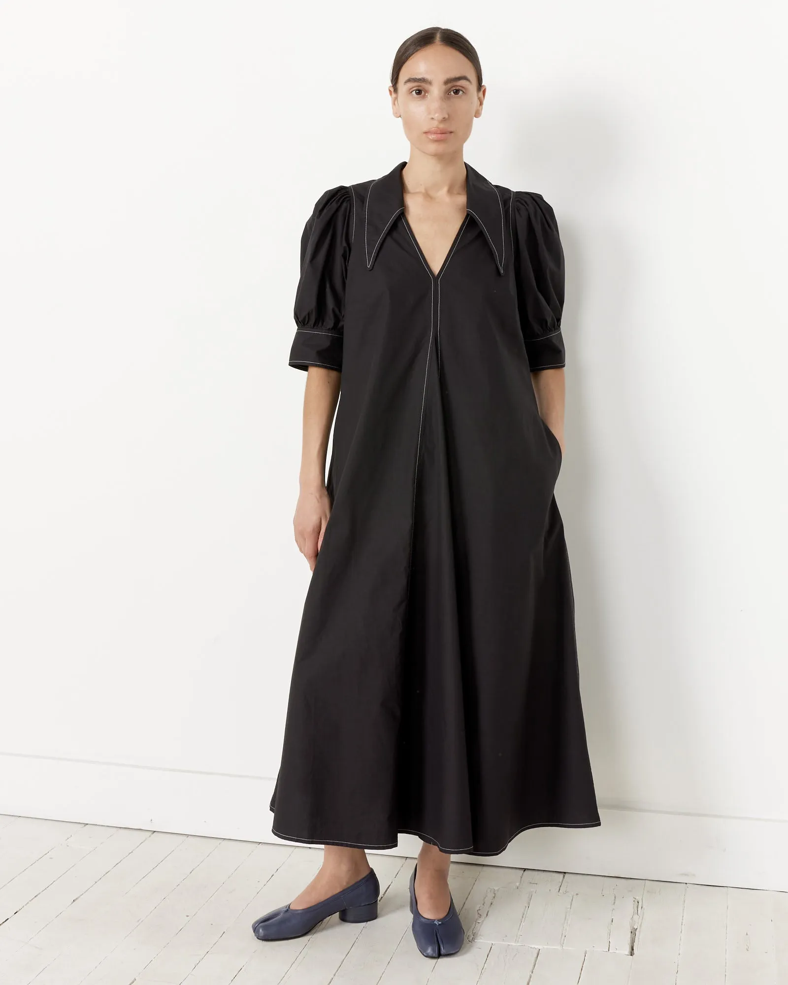 V-Neck Maxi Dress in Black sold by Mohawk General Store product image thumbnail 2