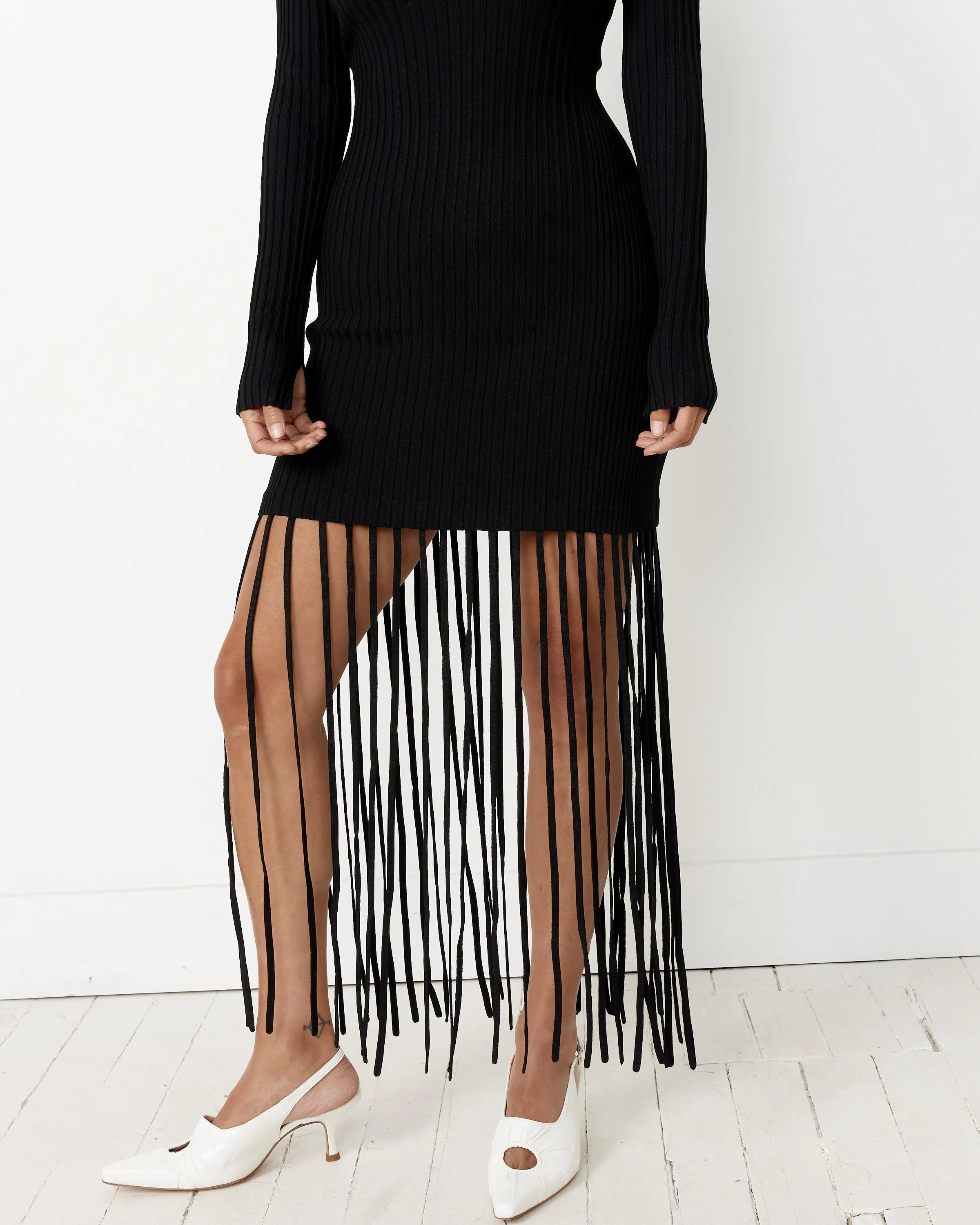 Melange Fringe Mini Dress sold by Mohawk General Store product image thumbnail 3