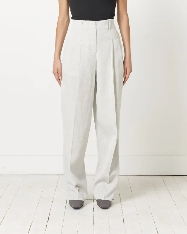 Le Pantalon Titolo Trouser in Light Grey made by Jacquemus
