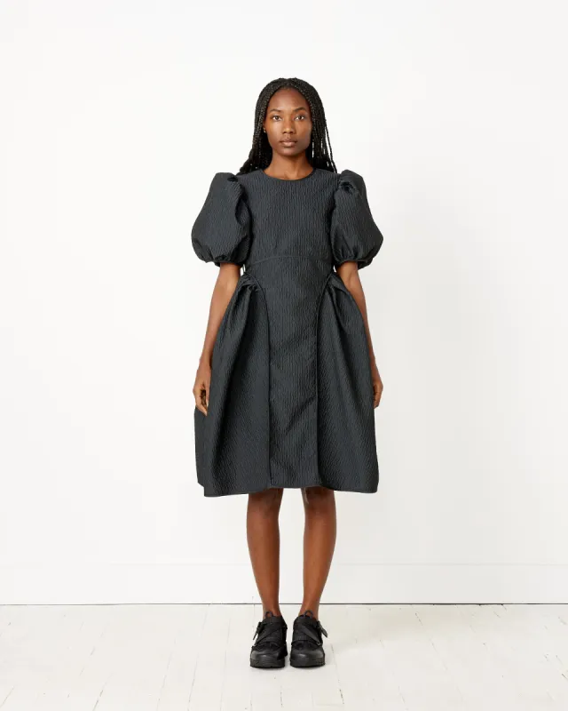 Puff Sleeve Midi Dress in Black sold by Mohawk General Store